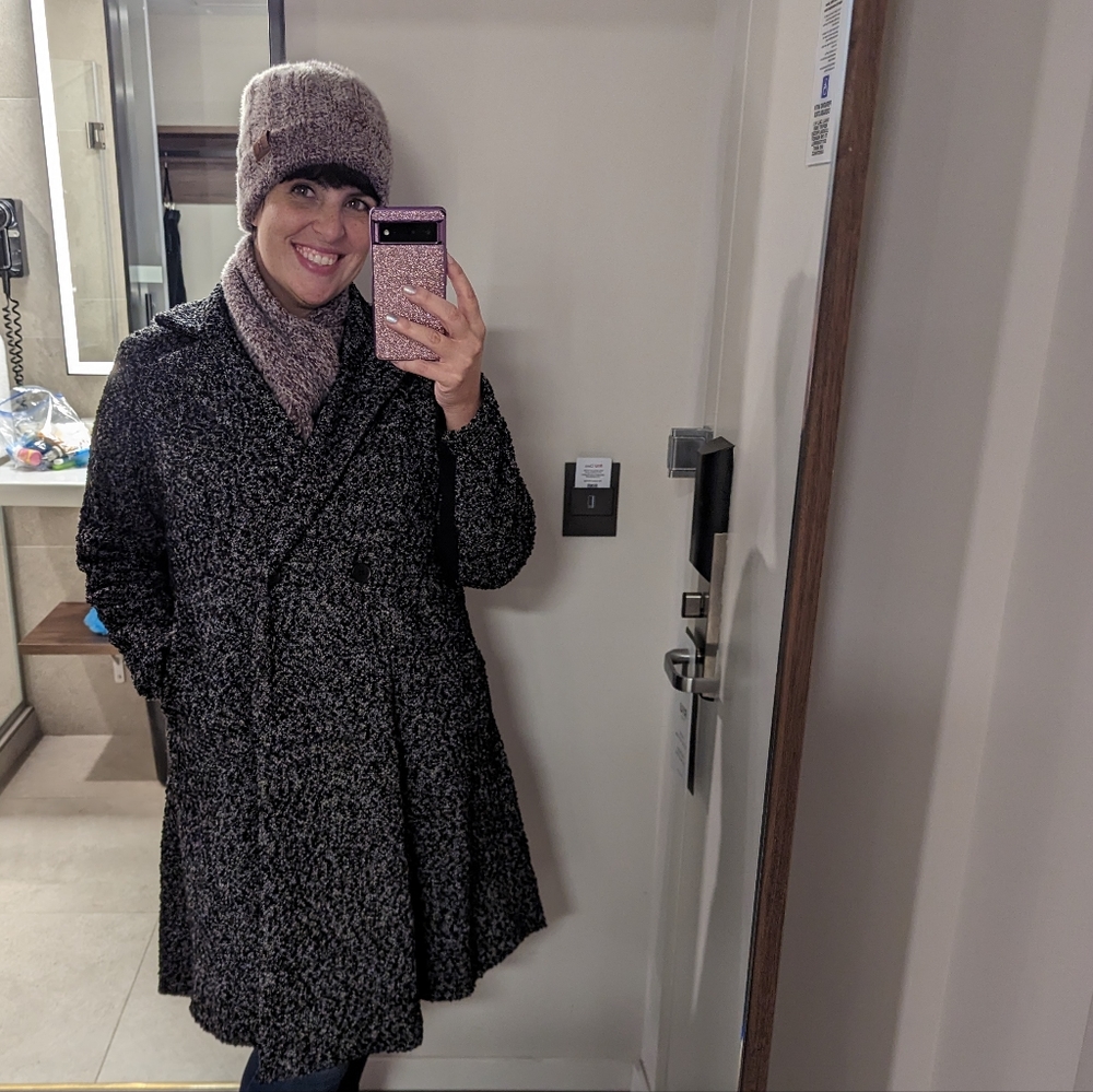 Boucle Statement Coat Size 0